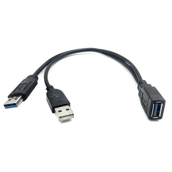 Oyen Digital USB 3.0 Type A Female to Dual USB Male Y-Cable, 5-pack