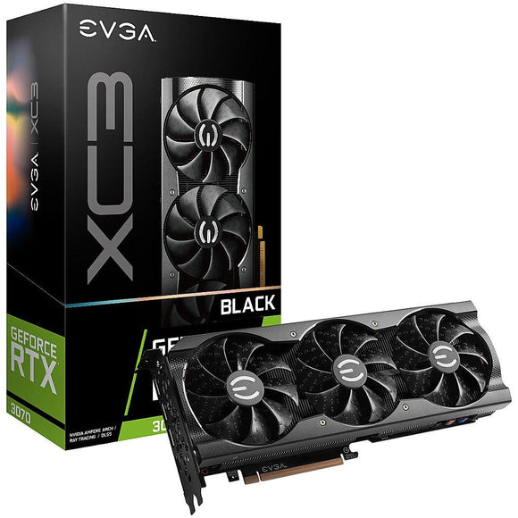 08G-P5-3751-KR EVGA GeForce RTX 3070 XC3 Black Gaming 8GB GDDR6 843368067496